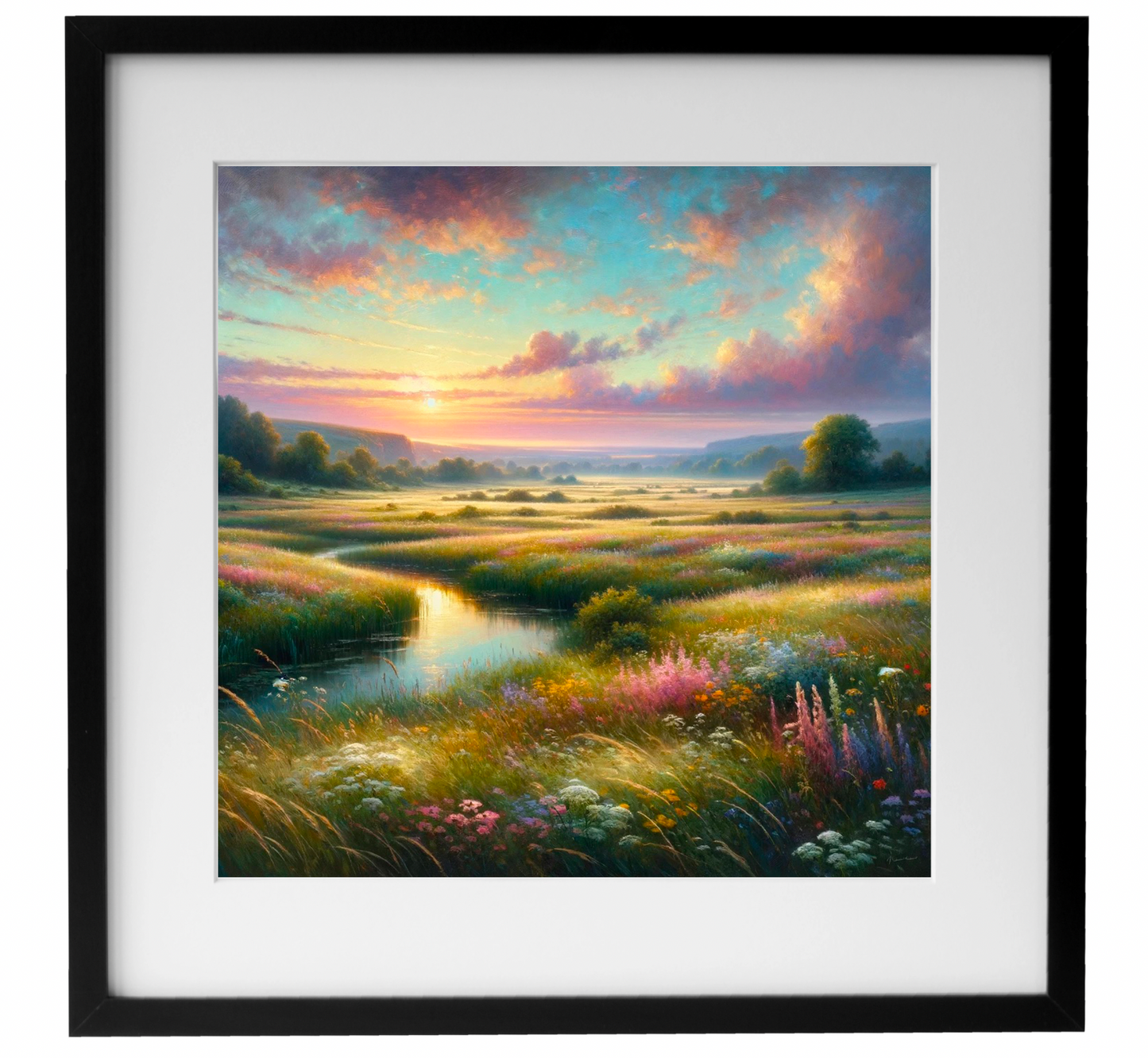 Picturesque landscape artwork