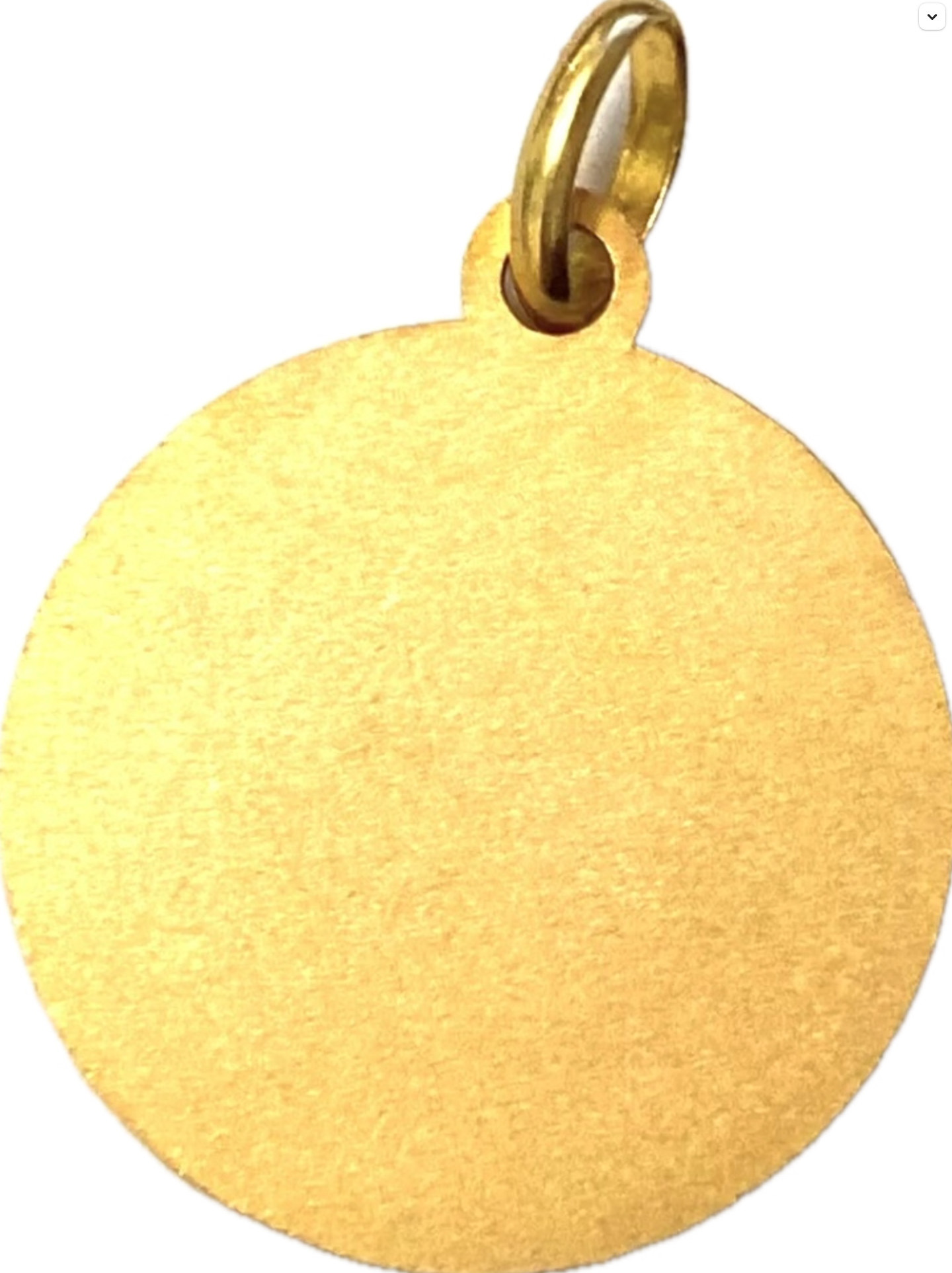 Virgin Mary Gold Plated Pendant vintage, size 2.2cm