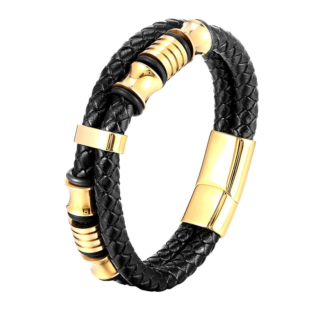 Braid Rope Genuine Leather  Bracelet