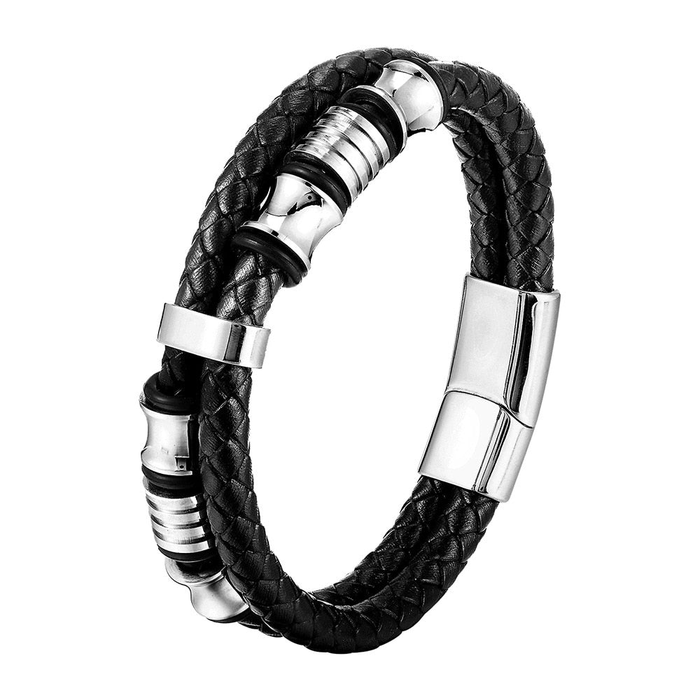 Braid Rope Genuine Leather  Bracelet