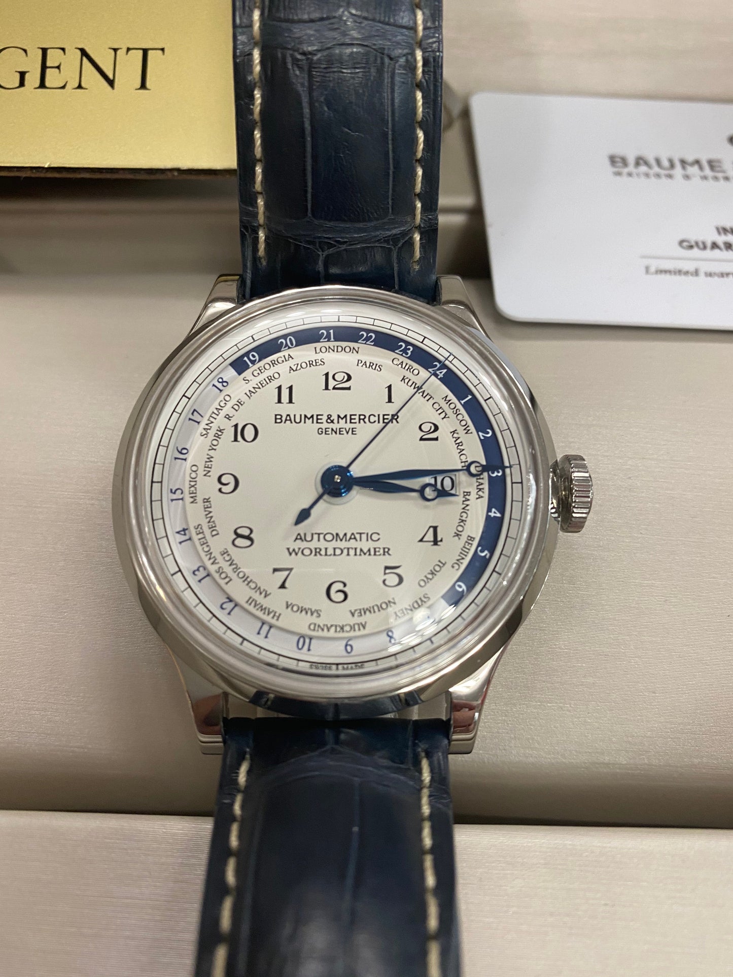 Baume & Mercier Capeland Worldtimer Stainless Steel M0A10106