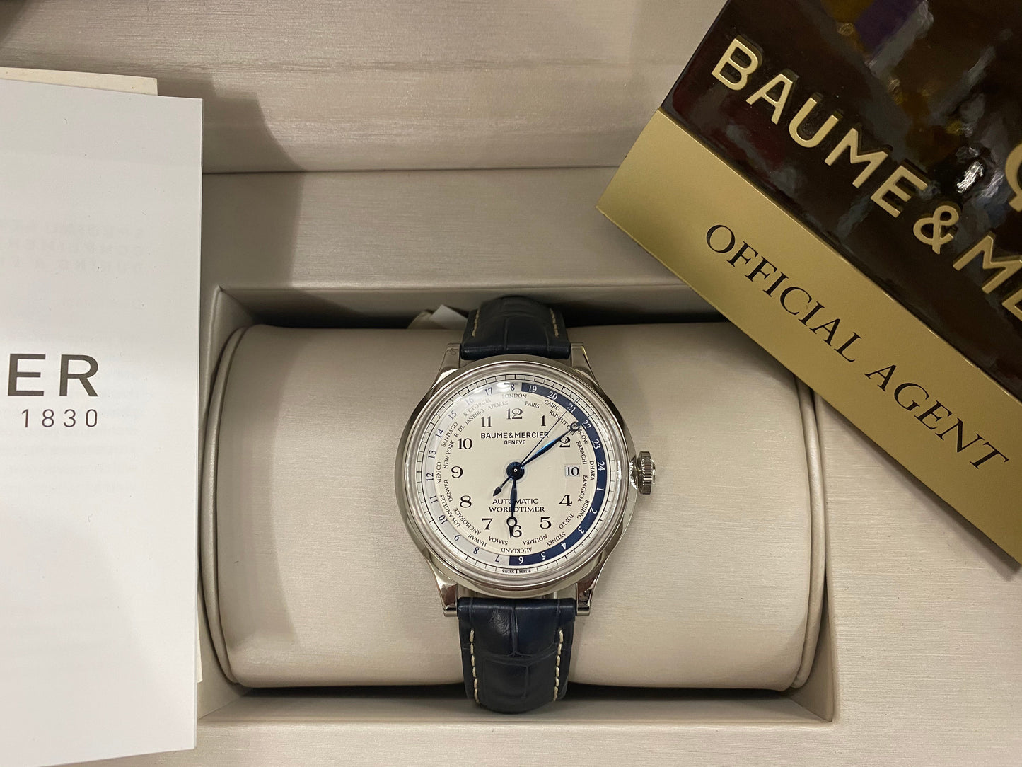 Baume & Mercier Capeland Worldtimer Stainless Steel M0A10106