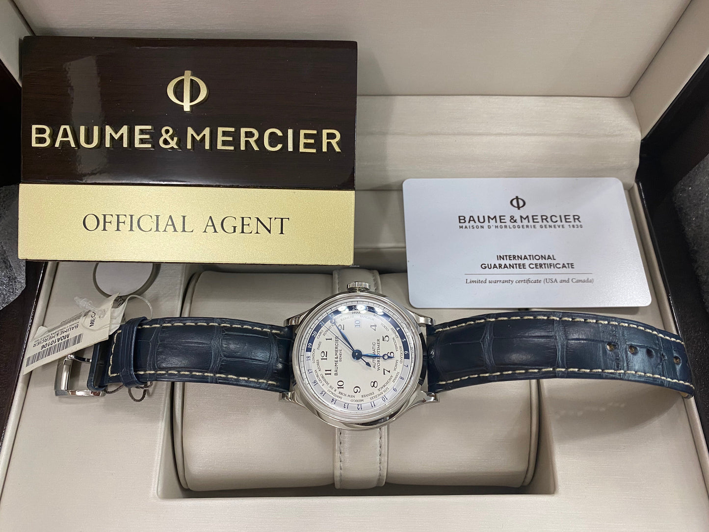 Baume & Mercier Capeland Worldtimer Stainless Steel M0A10106