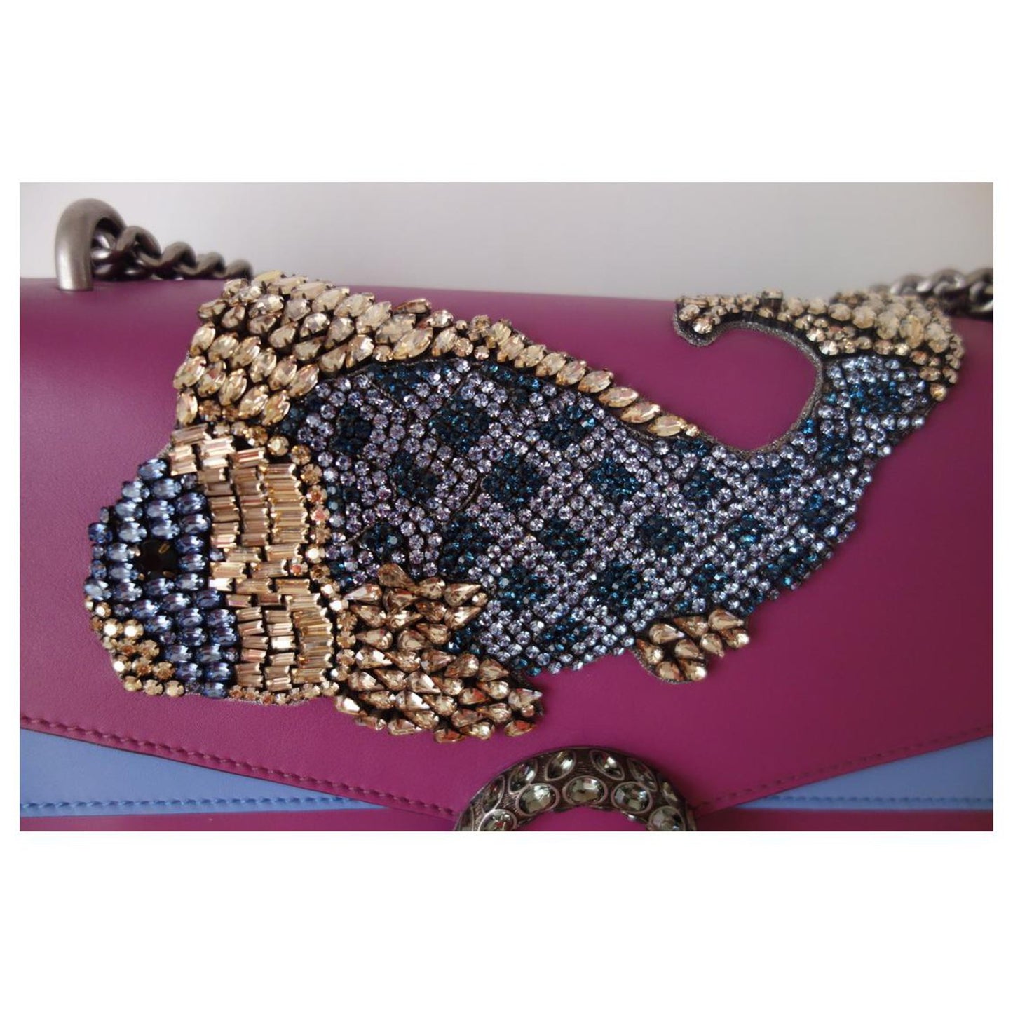 Gucci bag Borsa Dionysus patch Pesce cristal Swarovski , authentic new