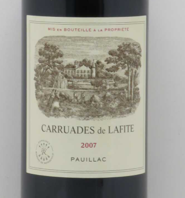 Carruades de Lafite, 2nd vin du Château Lafite-Rothschild, 2007