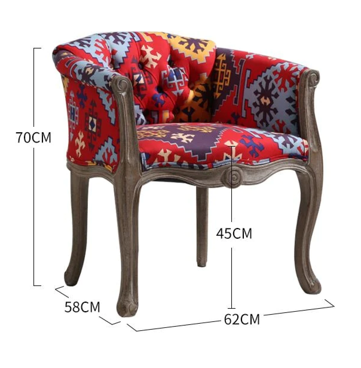 Sofa chair retro solid wood high-grade study chair