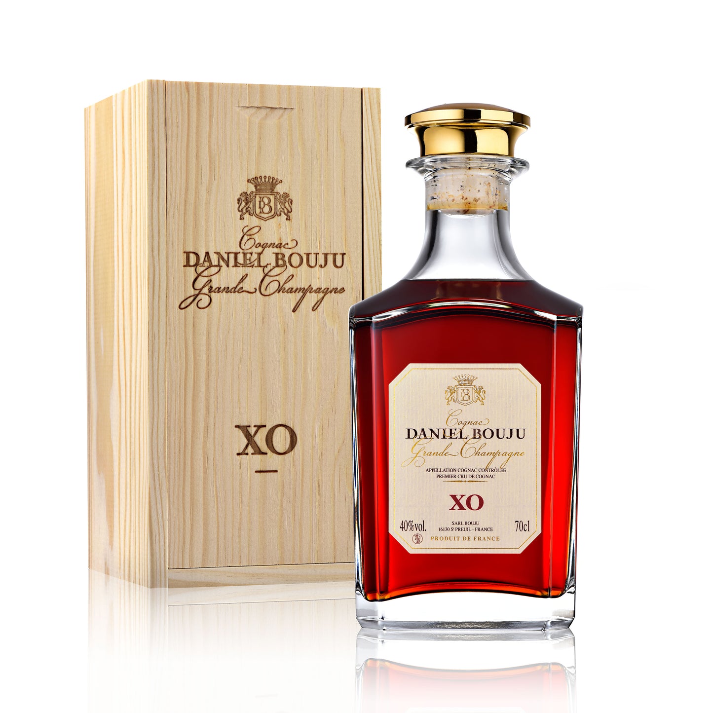 Daniel Bouju Cognac CARAFE PRINCE XO 40% Vol – 70 cl Coffret bois