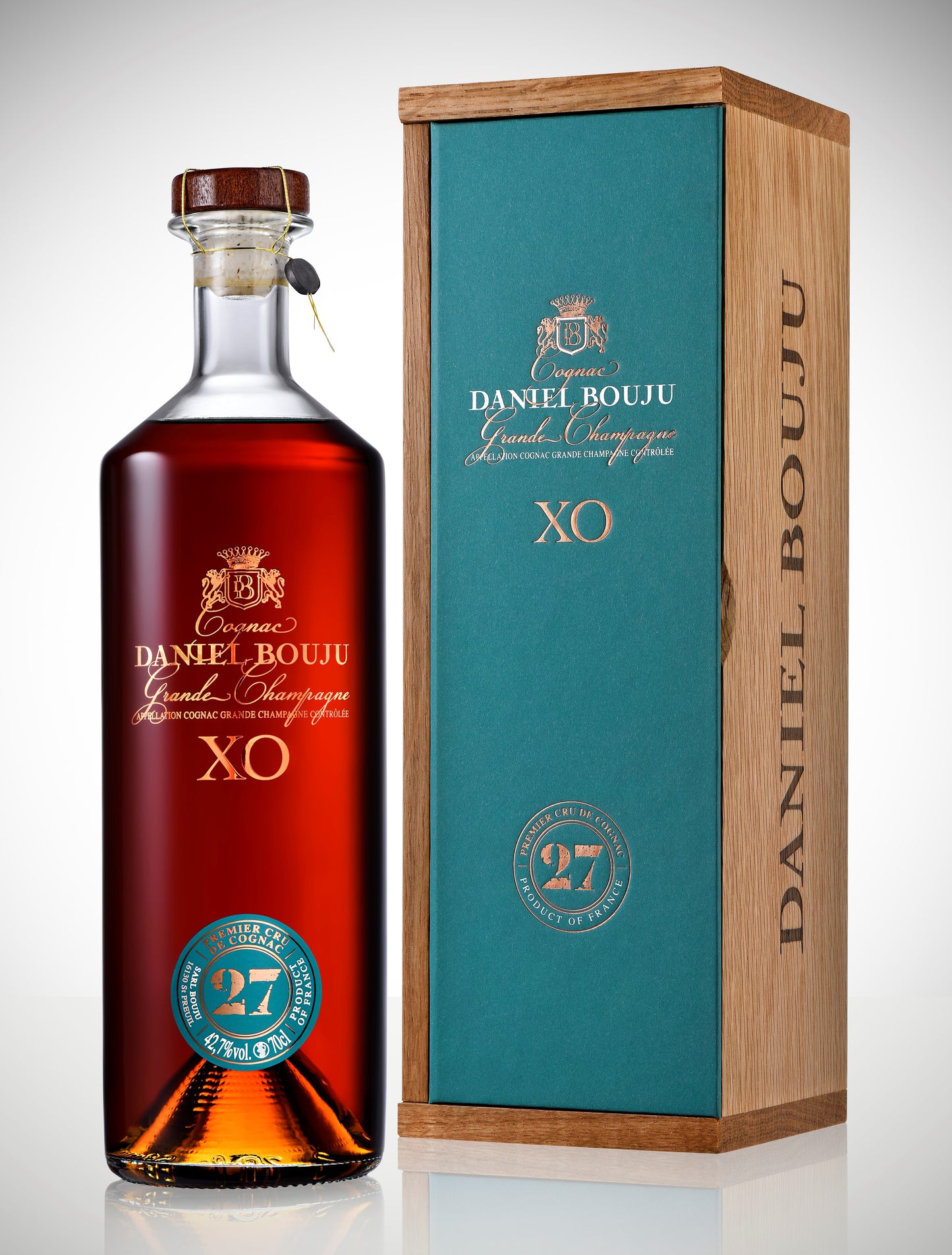 Daniel Bouju Cognac CARAFE X.O. N°27 42,7% Vol – 70 cl Coffret chêne