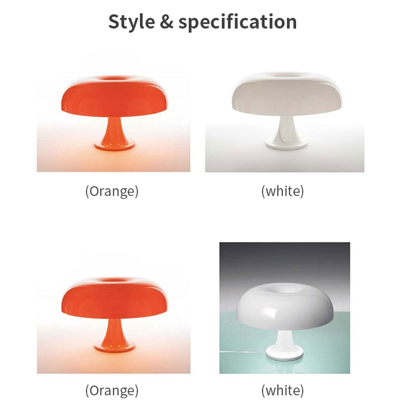 Italy Designer Led Mushroom Table Lamp