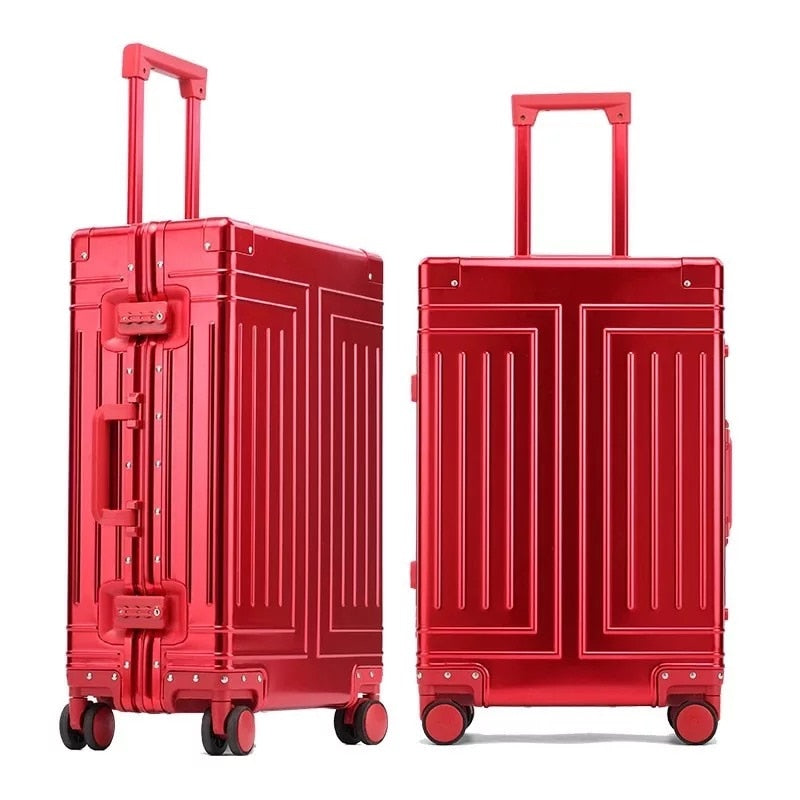 Travel Luggage High Quality 100% Aluminum Suitcase Trolley