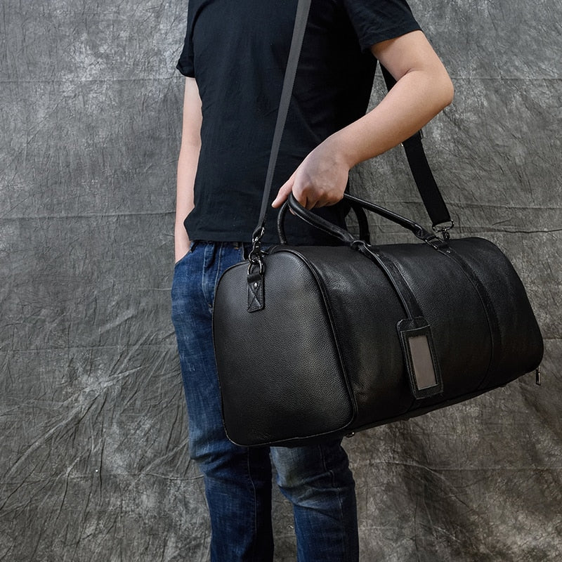 Luxury Genuine Leather Travel Bag Cow Leather