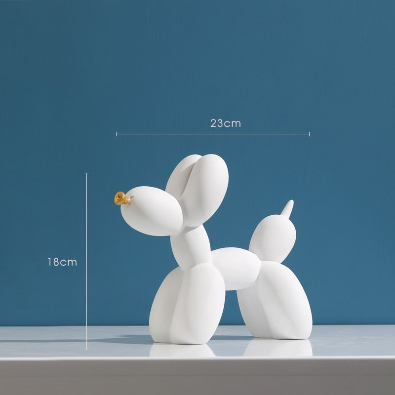 Balloon Dog Figurines For Interior Home Decor Nordic Modern Resin Animal Figurine Sculpture Statue Home Living Room Decoration