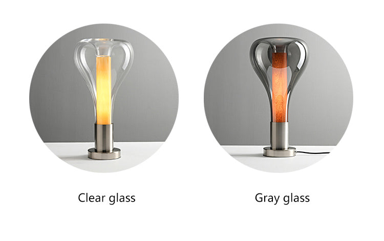 Minimalist and modern design glass table light