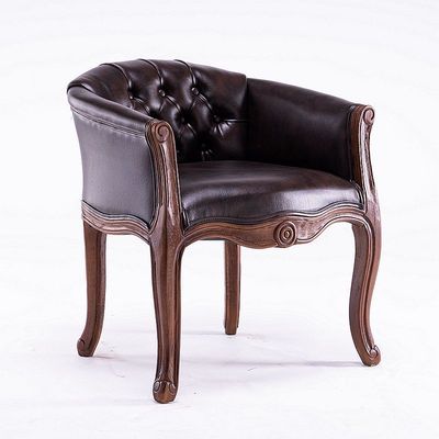 Sofa chair retro solid wood high-grade study chair