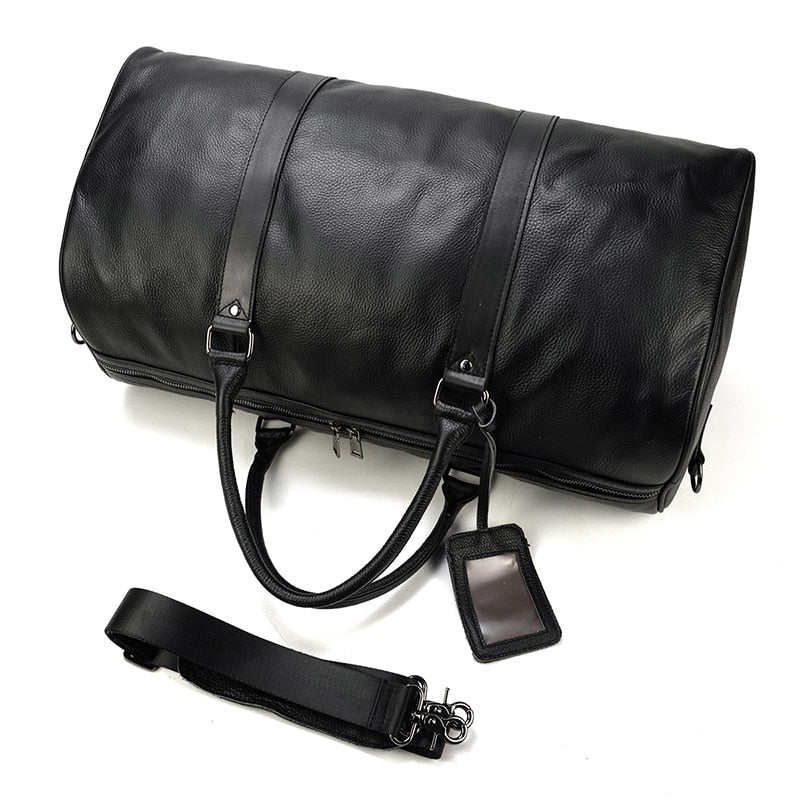 Luxury Genuine Leather Travel Bag Cow Leather