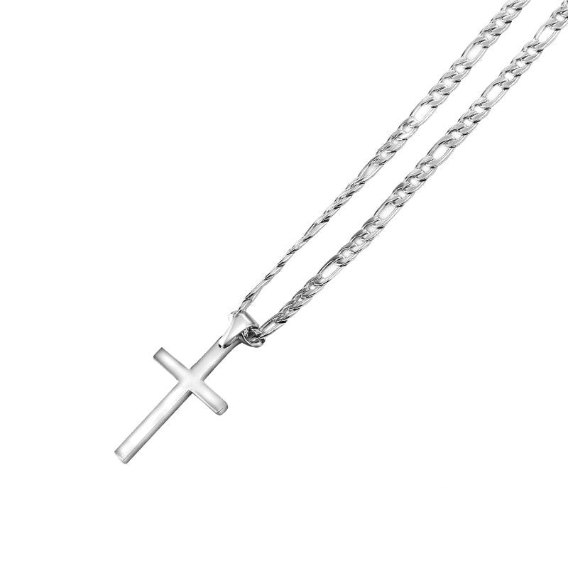 Cross Pendant Necklaces For Men, Fashion Chain 316L Stainless Steel