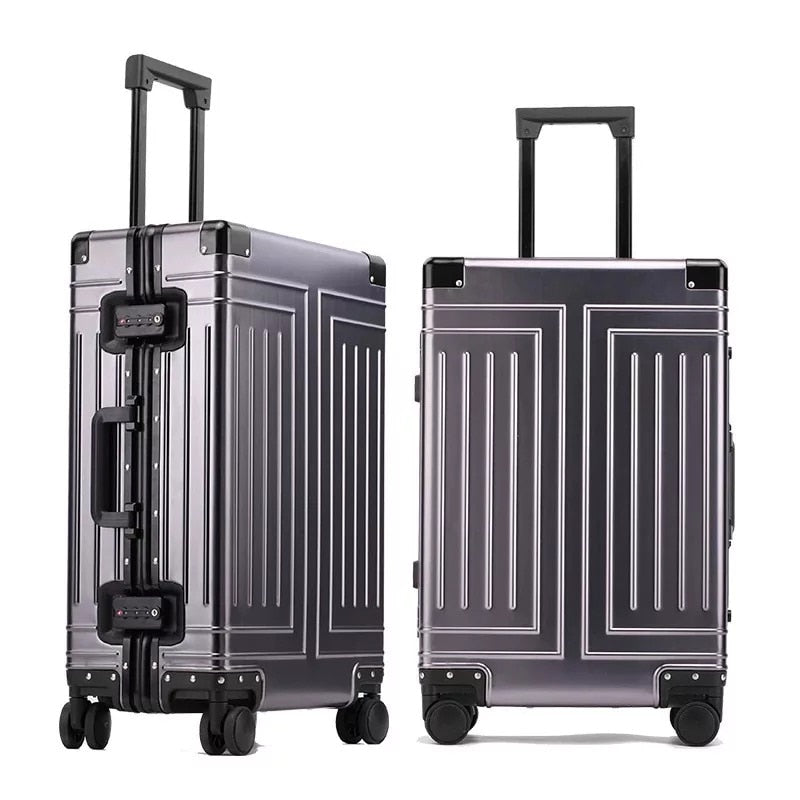 Travel Luggage High Quality 100% Aluminum Suitcase Trolley