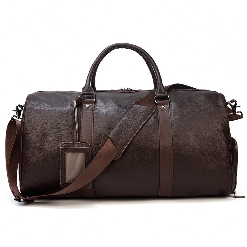 Luxury Genuine Leather Travel Bag Cow Leather