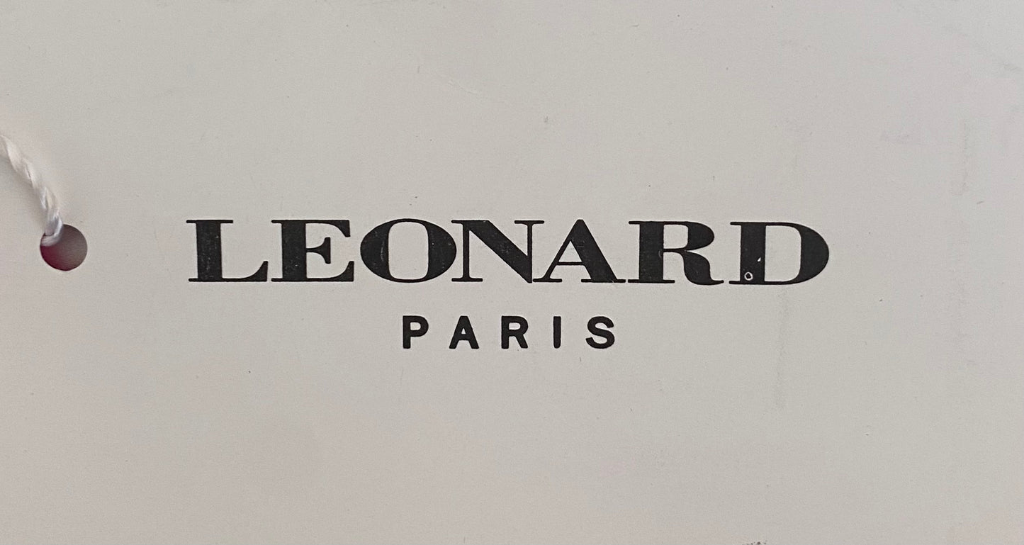 Leonard Paris 70% Cashmere 30% silk scarf Red 70X180cm authentic, new