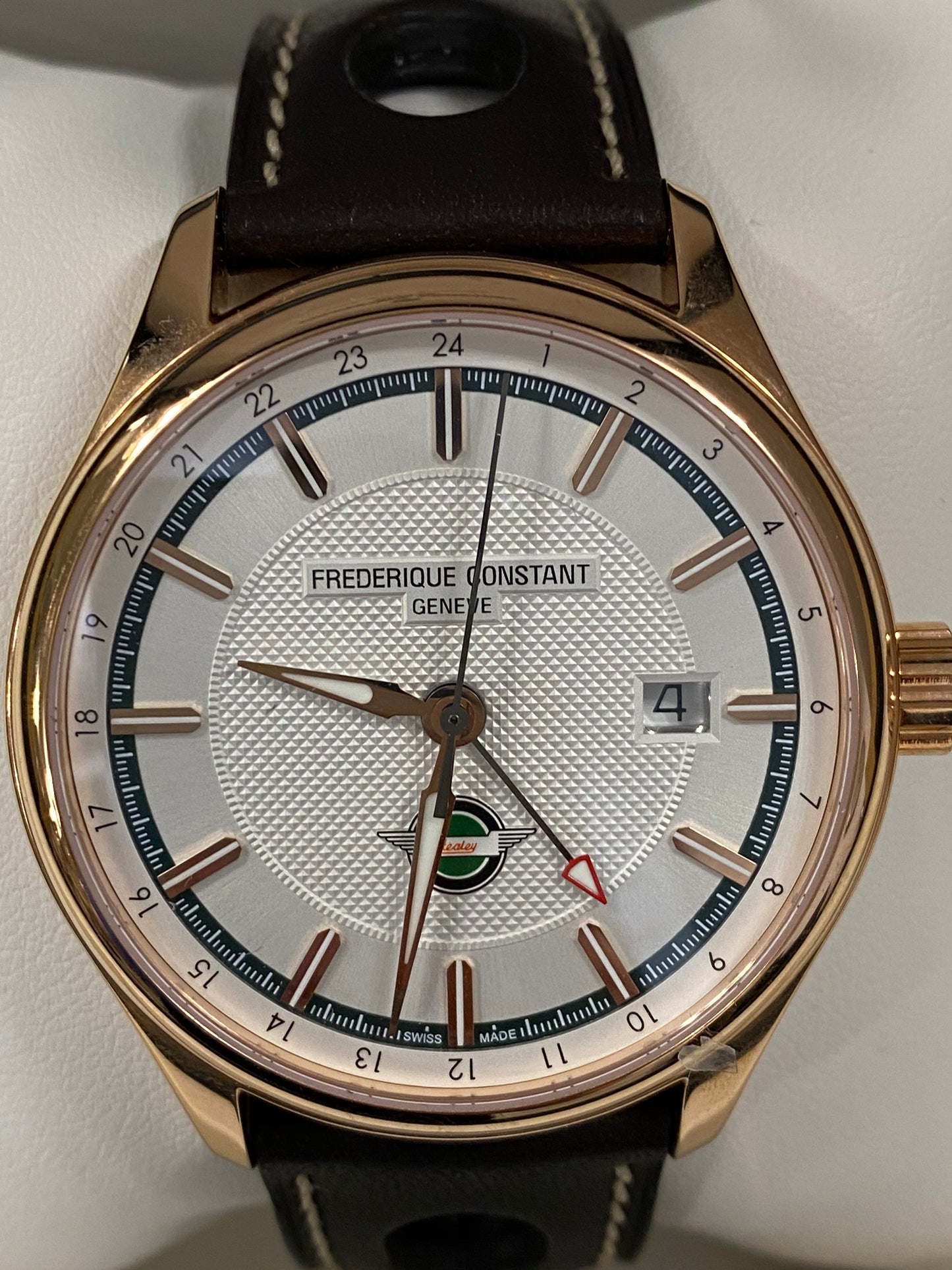 Frederique Constant FC 350HVG5B4 Vintage Rally healey GMT