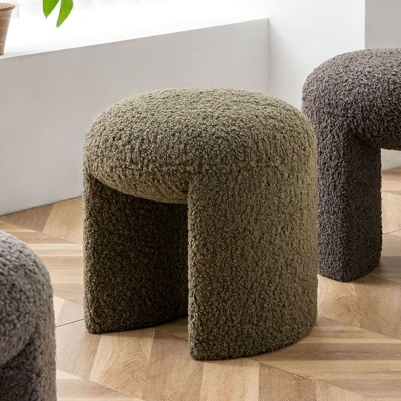 Soft round Ottoman Pouf  45x45x46.5cm