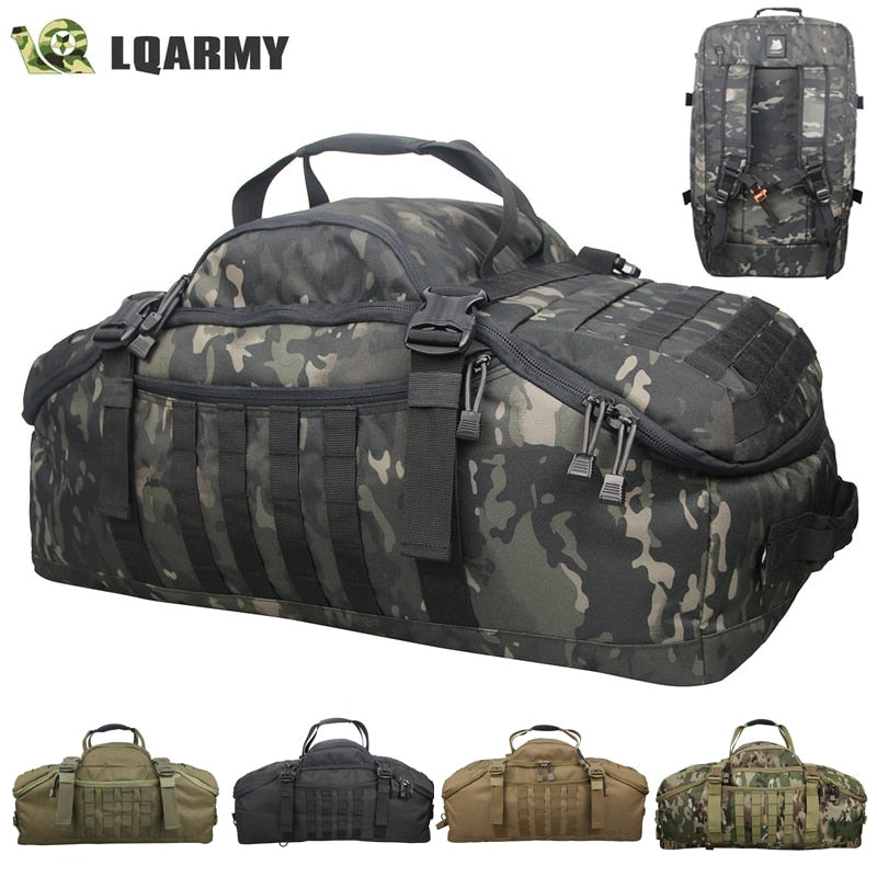 40L 60L Men Army Sport Gym Bag Military Tactical Waterproof Backpack , Molle Camping Backpacks , Sports Travel Bags