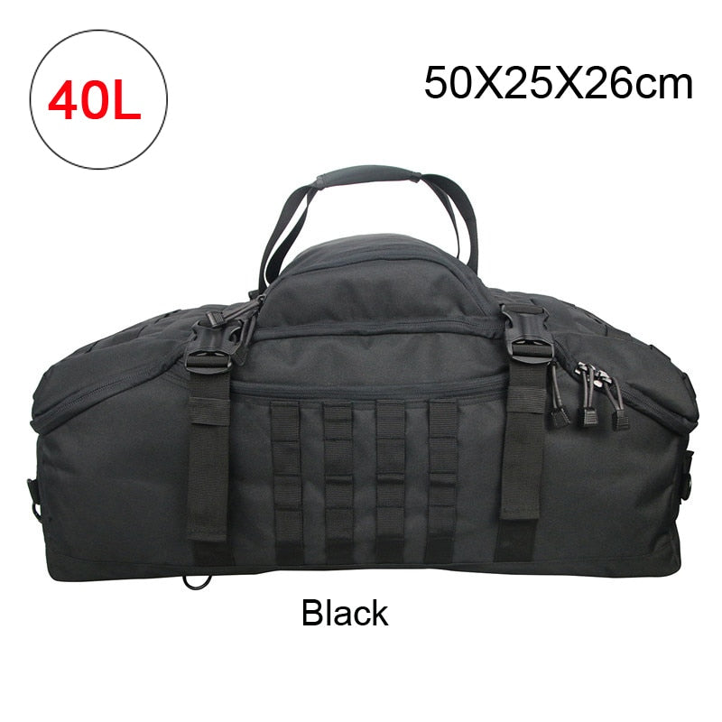 40L 60L Men Army Sport Gym Bag Military Tactical Waterproof Backpack , Molle Camping Backpacks , Sports Travel Bags