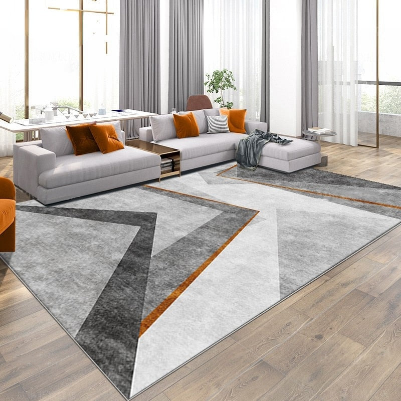 Nordic Marble Geometry Carpet