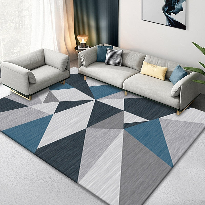 Nordic Marble Geometry Carpet