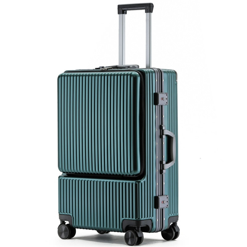 Aluminum frame Travel suitcases Universal wheel Trolley , carry on Luggage