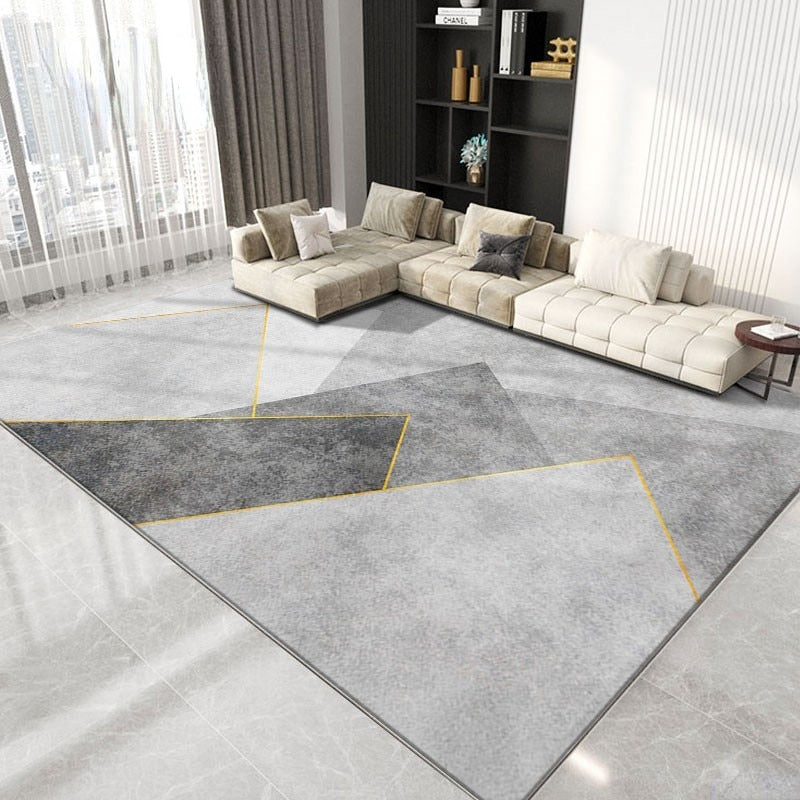 Nordic Marble Geometry Carpet