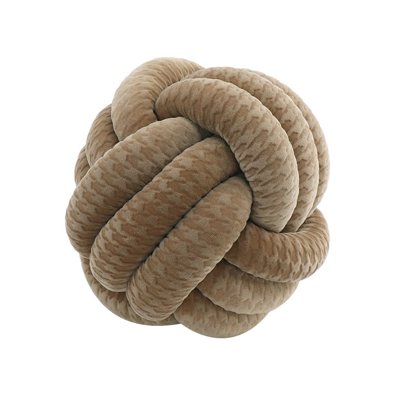 Hand Knot Cushion Sofa  Handmade Knotted Ball