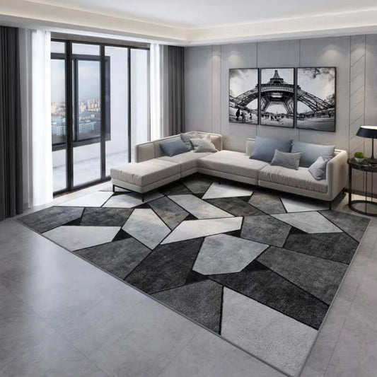 Nordic Marble Geometry Carpet