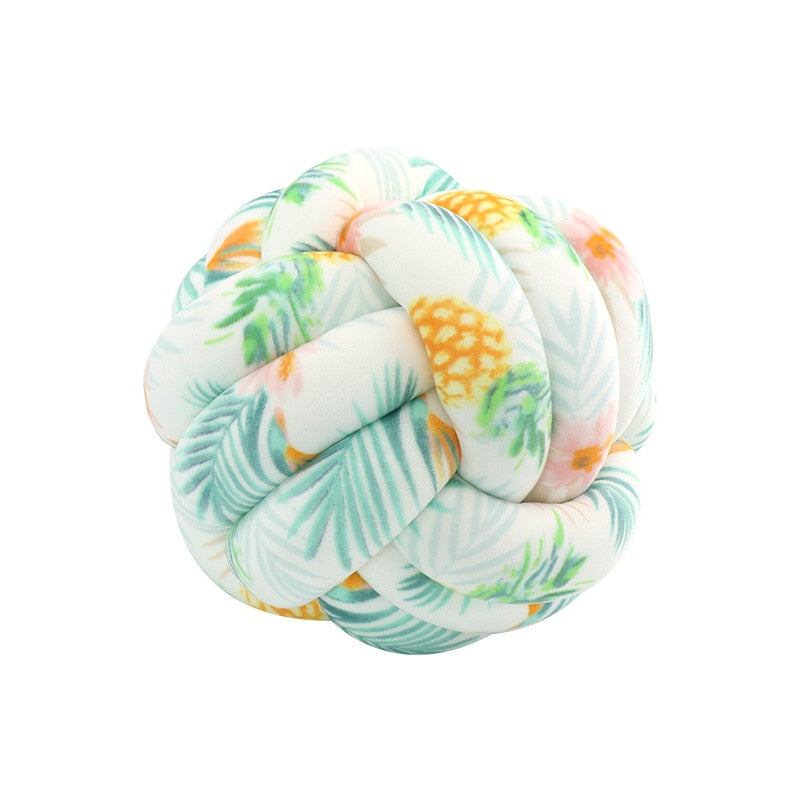 Hand Knot Cushion Sofa  Handmade Knotted Ball