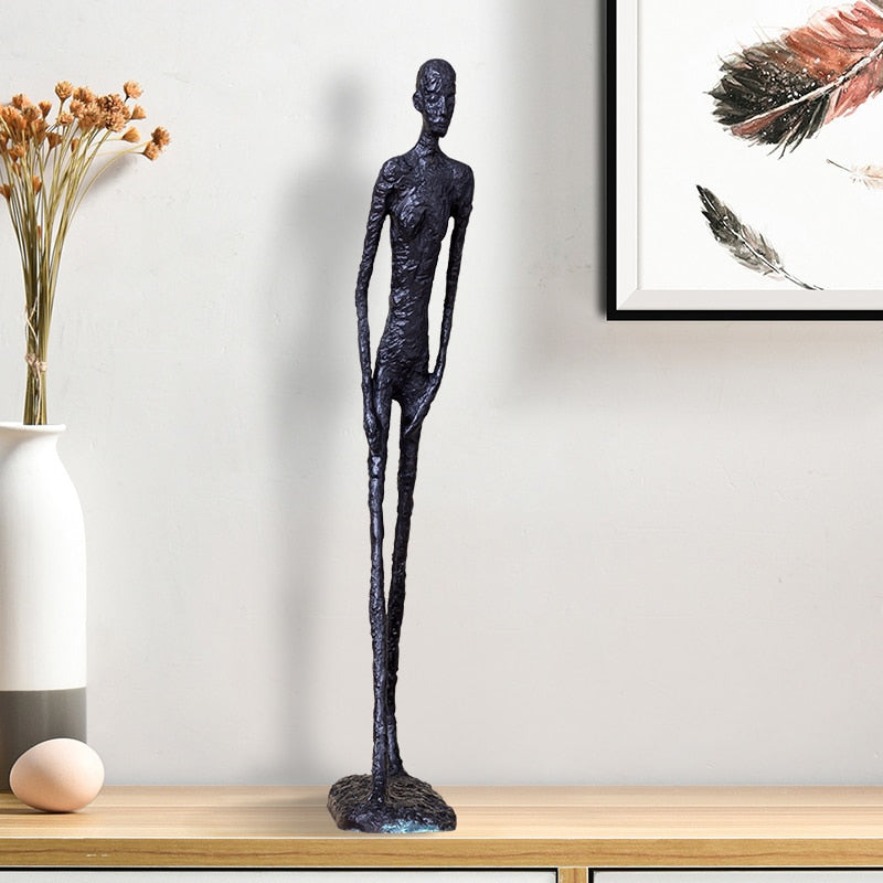 Real Bronze Walking Man Sculpture Inspiration Art