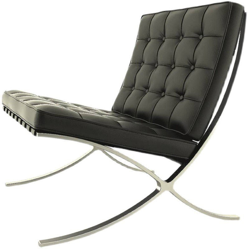 Barcelona Chair modern style, Leather and Stainless steel