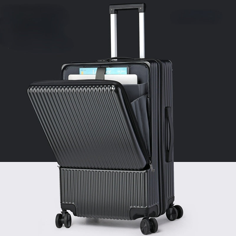 Aluminum frame Travel suitcases Universal wheel Trolley , carry on Luggage