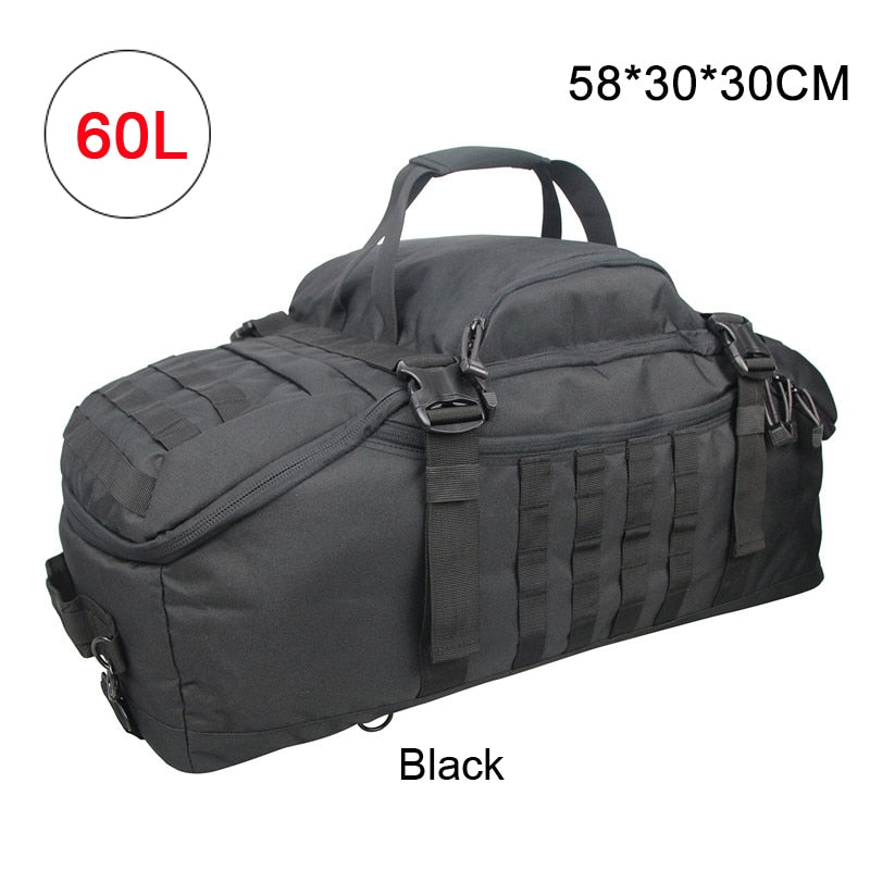 40L 60L Men Army Sport Gym Bag Military Tactical Waterproof Backpack , Molle Camping Backpacks , Sports Travel Bags