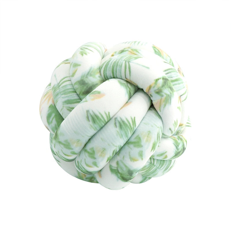 Hand Knot Cushion Sofa  Handmade Knotted Ball