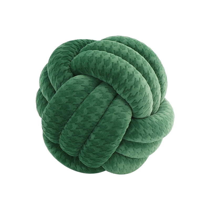 Hand Knot Cushion Sofa  Handmade Knotted Ball