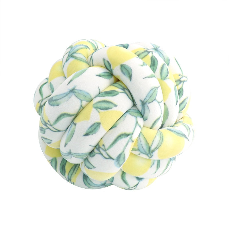 Hand Knot Cushion Sofa  Handmade Knotted Ball