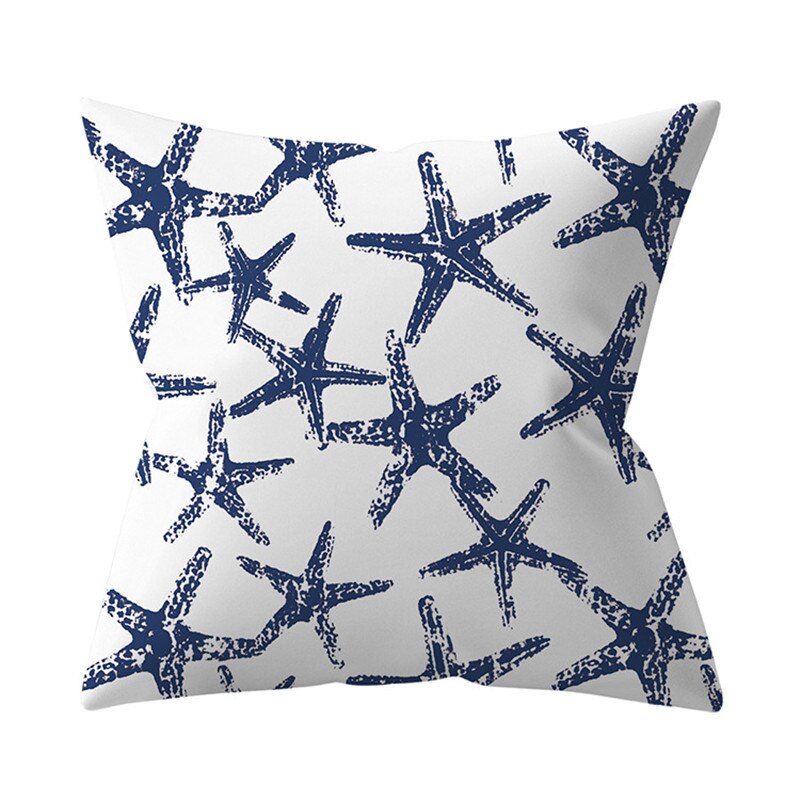 Navy Blue Mandala Geometric Cushion Cover