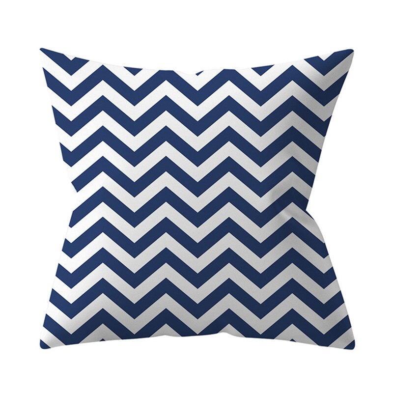 Navy Blue Mandala Geometric Cushion Cover