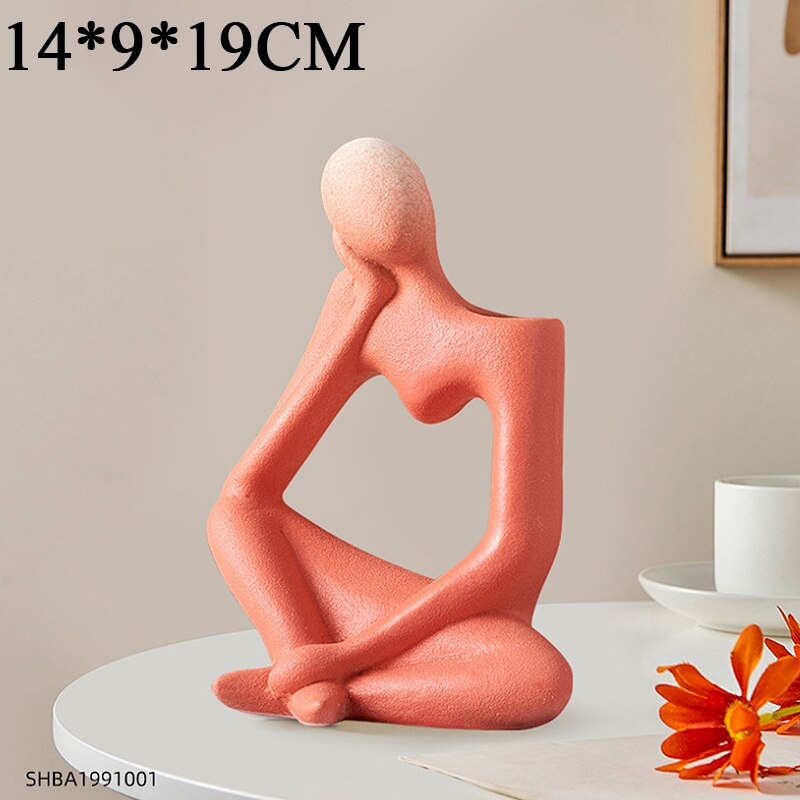 Nordic Light Luxury Vase Ceramic Thinker