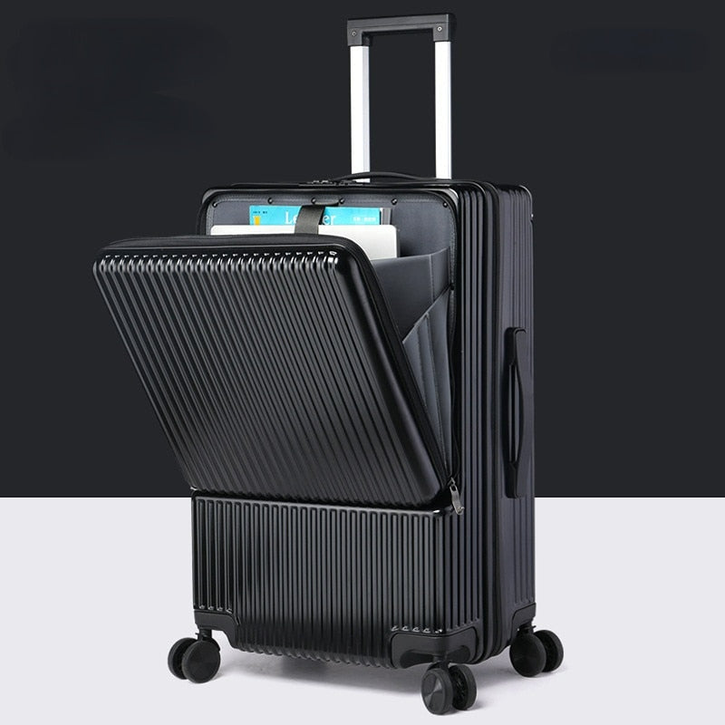 Aluminum frame Travel suitcases Universal wheel Trolley , carry on Luggage