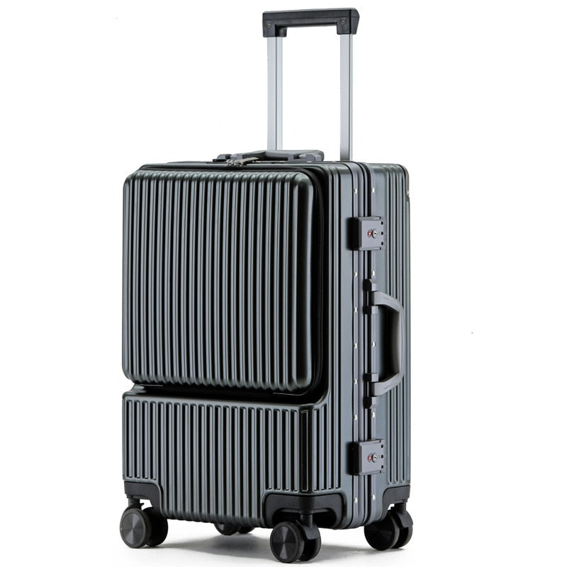 Aluminum frame Travel suitcases Universal wheel Trolley , carry on Luggage