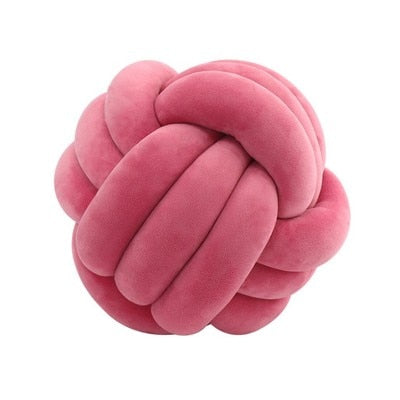 Hand Knot Cushion Sofa  Handmade Knotted Ball