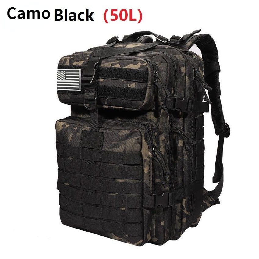 30L/50L 1000D Nylon Waterproof Backpack Outdoor Military Rucksacks Tactical Sports Camping Hiking Trekking Fishing Hunting Bag