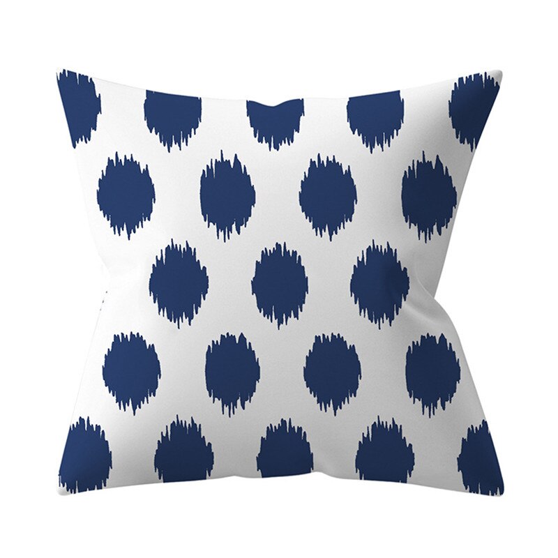 Navy Blue Mandala Geometric Cushion Cover