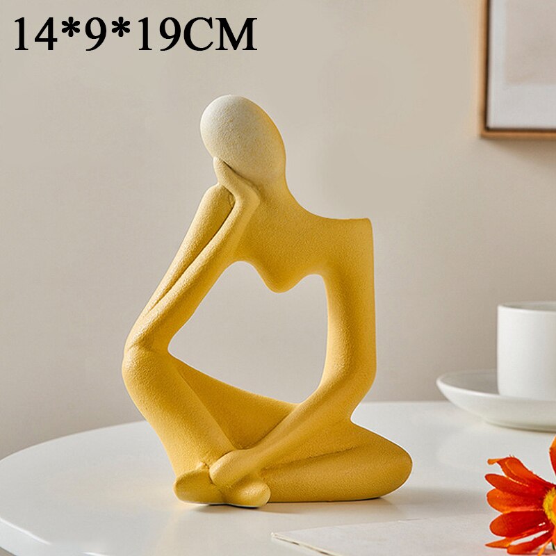 Nordic Light Luxury Vase Ceramic Thinker